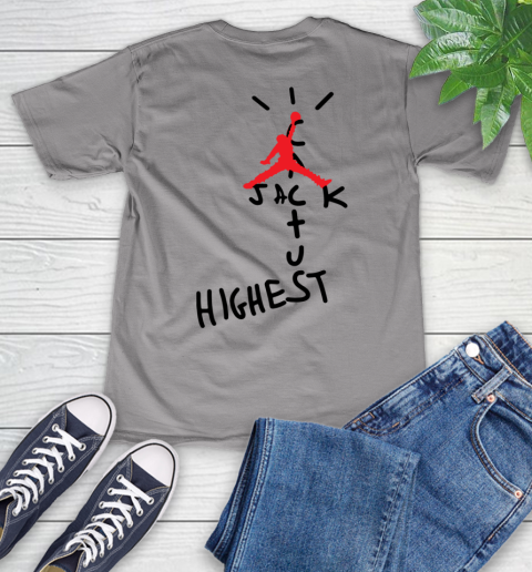 Travis Scott Cactus Jack Jordan Highest V-Neck T-Shirt 7