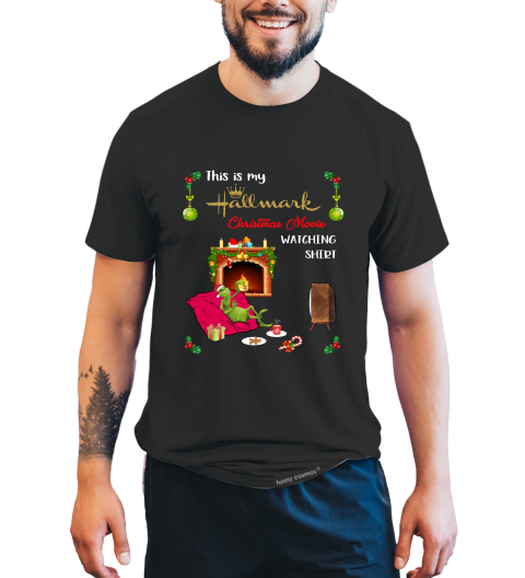 Grinch T Shirt, This Is My Hallmark Christmas Movie Watching Shirt, Christmas Movie Shirt, Christmas Gifts