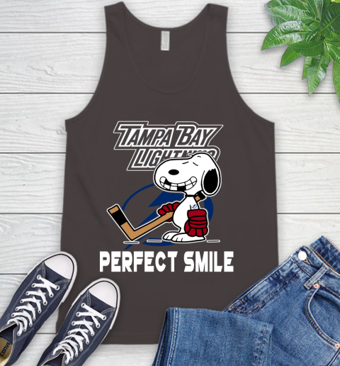 NHL Tampa Bay Lightning Snoopy Perfect Smile The Peanuts Movie Hockey T Shirt Tank Top 6