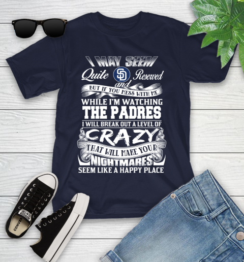 San Diego Padres MLB Baseball Don't Mess With Me While I'm Watching My Team Youth T-Shirt 2