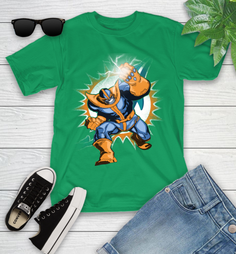 Miami Dolphins NFL Football Thanos Avengers Infinity War Marvel Youth T-Shirt 8