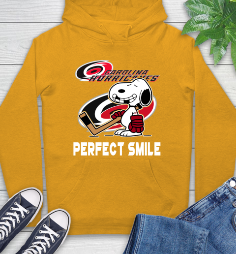 NHL Carolina Hurricanes Snoopy Perfect Smile The Peanuts Movie Hockey T Shirt Hoodie 2