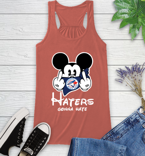 MLB Toronto Blue Jays Haters Gonna Hate Mickey Mouse Disney Baseball T Shirt_000 Racerback Tank 3