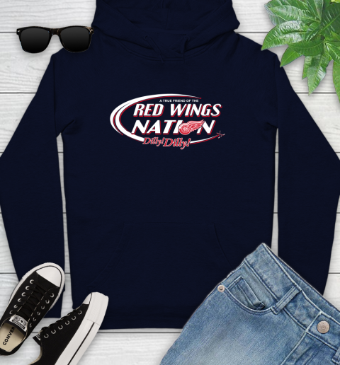 NHL A True Friend Of The Detroit Red Wings Dilly Dilly Hockey Sports Youth Hoodie 3