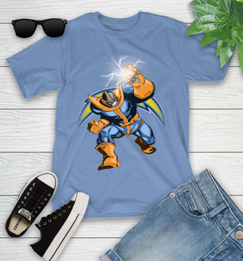 Los Angeles Chargers NFL Football Thanos Avengers Infinity War Marvel Youth T-Shirt 15
