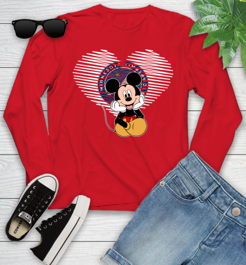 NBA Minnesota Timberwolves The Heart Mickey Mouse Disney Basketball Youth Long Sleeve 11