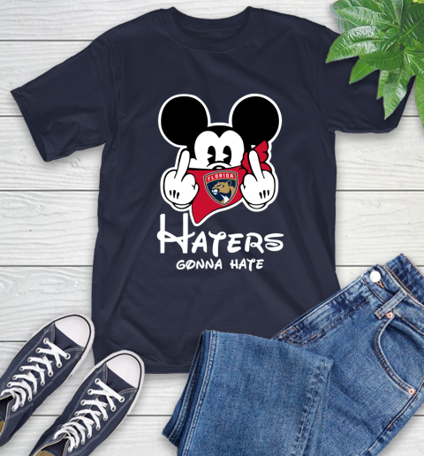NHL Florida Panthers Haters Gonna Hate Mickey Mouse Disney Hockey T Shirt T-Shirt 3