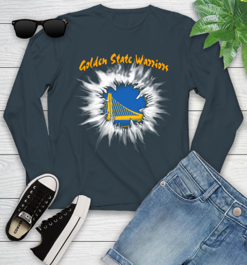 Golden State Warriors NBA Basketball Rip Sports Youth Long Sleeve 9