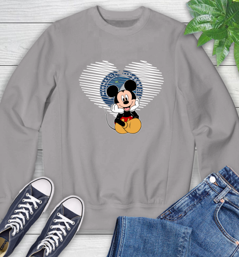 NBA Minnesota Timberwolves The Heart Mickey Mouse Disney Basketball Sweatshirt 5