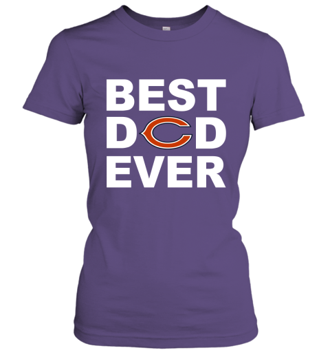 Best Dad Ever Chicago Bears Fan Gift Ideas Women Tee