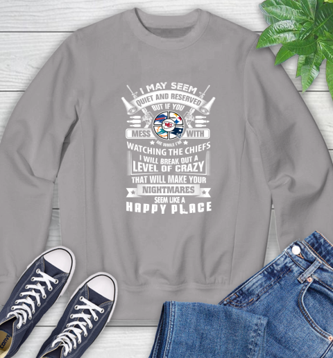Kansas City Chiefs NFL Football Don't Mess With Me While I'm Watching My Team Sports Sweatshirt 5