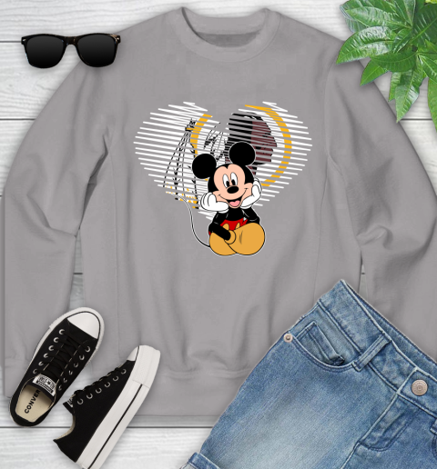 NFL Washington Redskins The Heart Mickey Mouse Disney Football T Shirt_000 Youth Sweatshirt 3