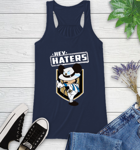 NHL Hey Haters Mickey Hockey Sports Vegas Golden Knights Racerback Tank 9