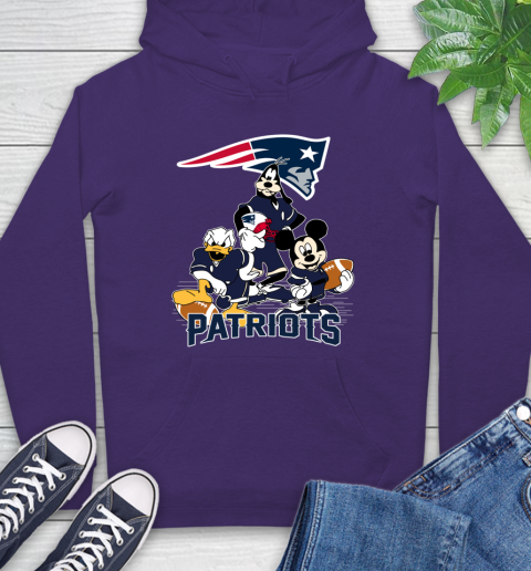 NFL New England Patriots Mickey Mouse Donald Duck Goofy Football Shirt Hoodie 5