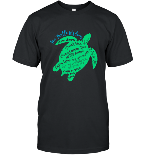 Green Sea Turtle Hawaiian Honu Wisdom T Shirt T-Shirt