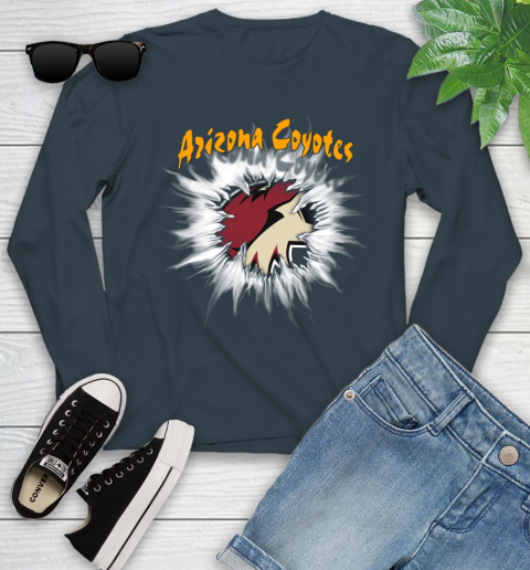 Arizona Coyotes NHL Hockey Adoring Fan Rip Sports Youth Long Sleeve 9
