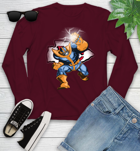 Kansas City Chiefs NFL Football Thanos Avengers Infinity War Marvel Youth Long Sleeve 6