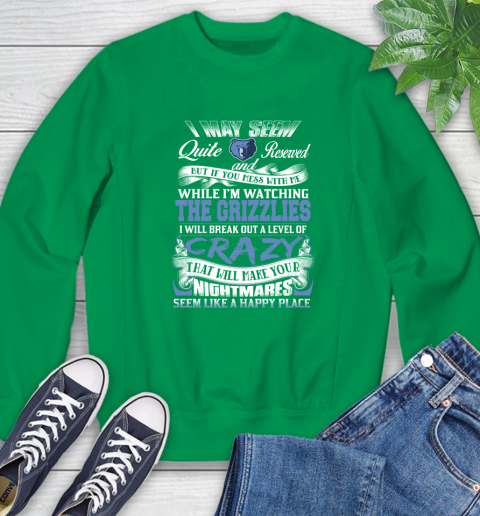 Memphis Grizzlies NBA Basketball Don't Mess With Me While I'm Watching My Team Sweatshirt 7
