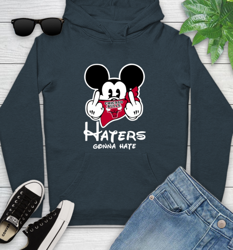 NBA Chicago Bulls Haters Gonna Hate Mickey Mouse Disney Basketball T Shirt Youth Hoodie 10