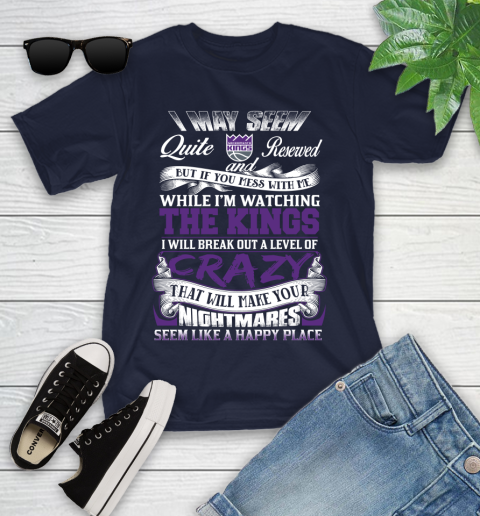 Sacramento Kings NBA Basketball Don't Mess With Me While I'm Watching My Team Youth T-Shirt 2