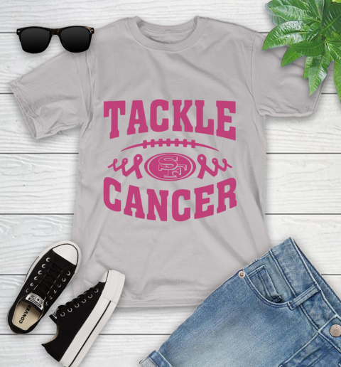 San Francisco 49ers Tackle Breast Cancer Youth T-Shirt 12