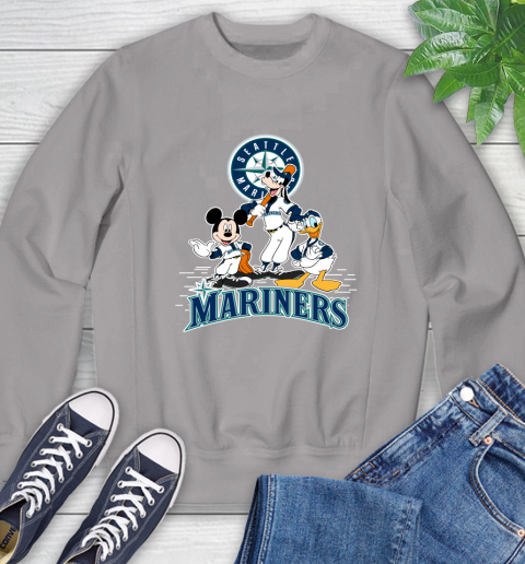 MLB Seattle Mariners Mickey Mouse Donald Duck Goofy Baseball T Shirt Sweatshirt 5