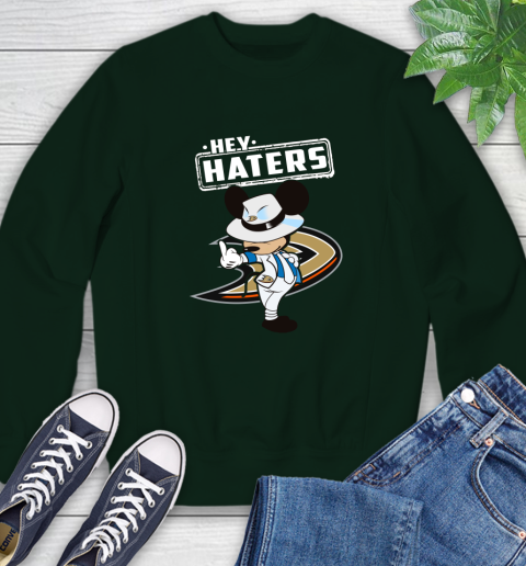 NHL Hey Haters Mickey Hockey Sports Anaheim Ducks Sweatshirt 12