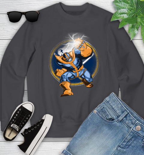 Buffalo Sabres NHL Hockey Thanos Avengers Infinity War Marvel Youth Sweatshirt 5