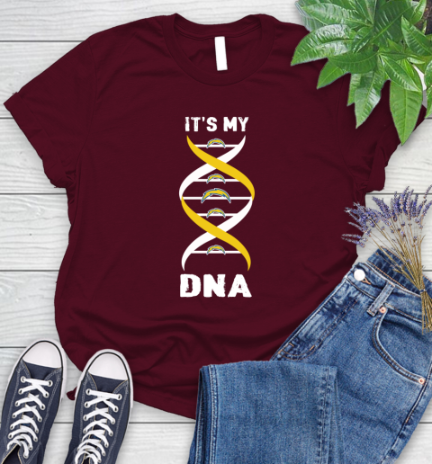 Los Angeles Chargers NFL Football It's My DNA Sports Women's T-Shirt 7