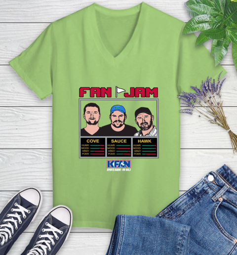 Kfan Dongtober Women's V-Neck T-Shirt 11