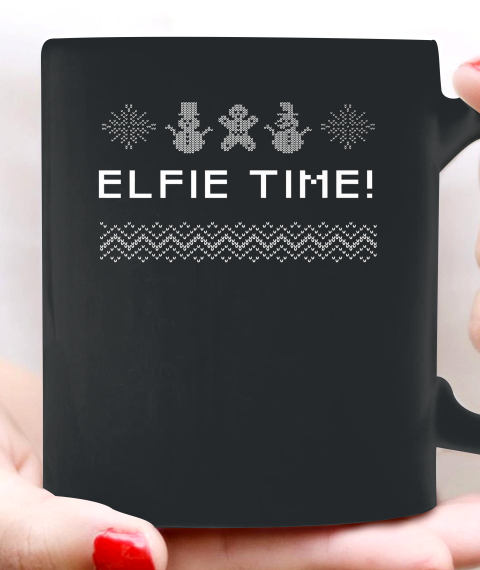 Christmas Vacation Shirt Elfie Time Christmas Outfit Xmas Costume Family Ceramic Mug 11oz