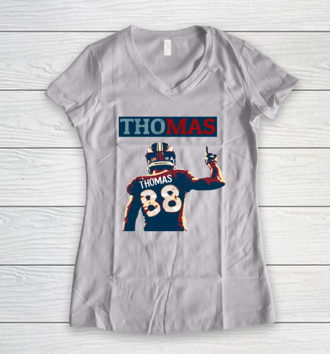 Football Demaryius Thomas Hope Style Women's V-Neck T-Shirt