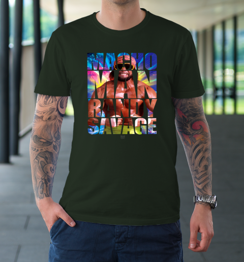 Randy Macho Man Savage WWE Disco Splash T-Shirt 3