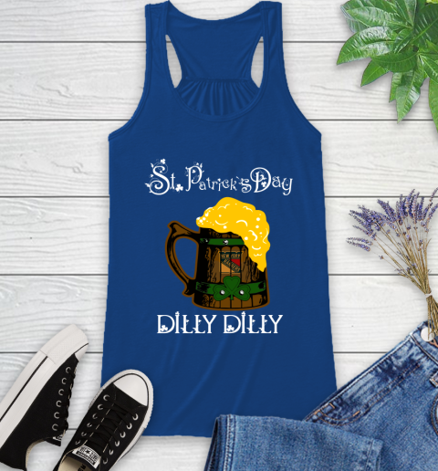 NHL New York Rangers St Patrick's Day Dilly Dilly Beer Hockey Sports Racerback Tank 8