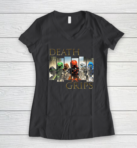 Death Grips Bionicle Toa Mata Women's V-Neck T-Shirt 4