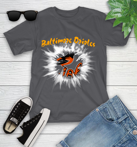Baltimore Orioles MLB Baseball Adoring Fan Rip Sports Youth T-Shirt 6