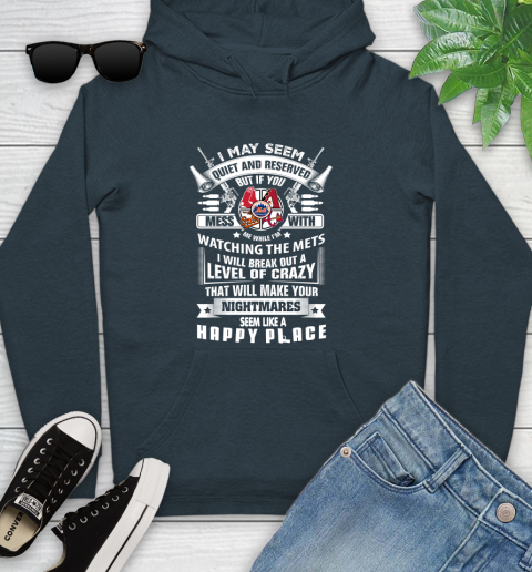 New York Mets MLB Baseball Don't Mess With Me While I'm Watching My Team Sports Youth Hoodie 10
