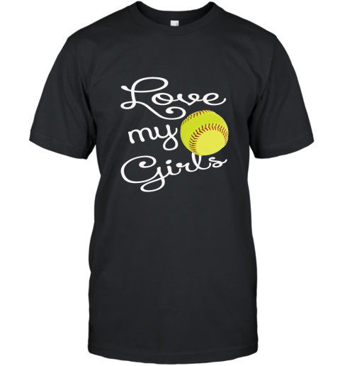 I Love My Girls Mom Softball Shirt Cute Softball Mom Shirts ah my shirt T-Shirt