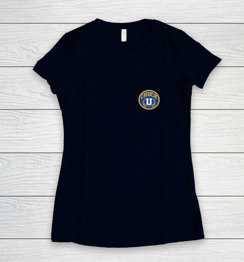 Chuck U Shirt Charles Barkley Chuck University Women's V-Neck T-Shirt 2