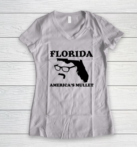 Florida America's Mullet West Coast Women's V-Neck T-Shirt