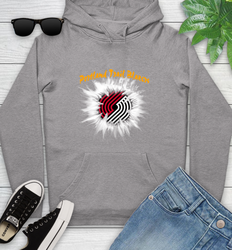 Portland Trail Blazers NBA Basketball Rip Sports Youth Hoodie 6