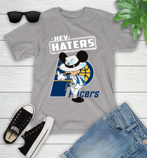NBA Hey Haters Mickey Basketball Sports Indiana Pacers Youth T-Shirt 4