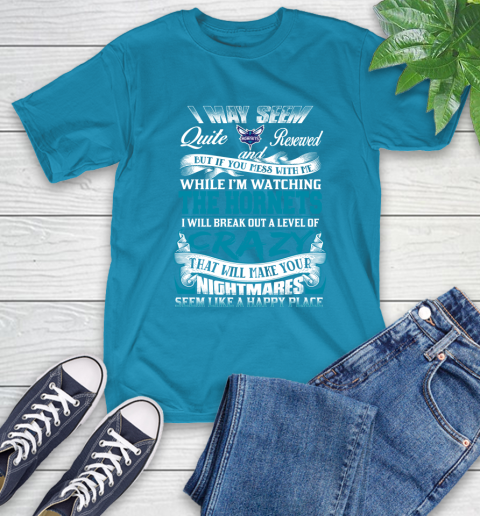 Charlotte Hornets NBA Basketball Don't Mess With Me While I'm Watching My Team T-Shirt 9