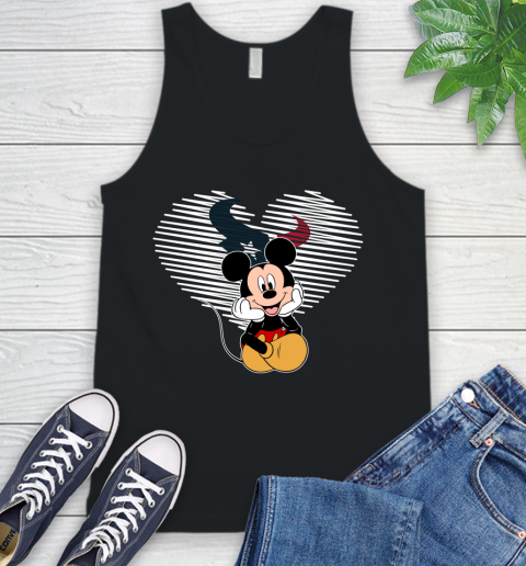 NFL Houston Texans The Heart Mickey Mouse Disney Football T Shirt_000 Tank Top