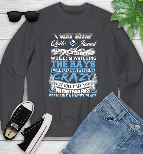 Tampa Bay Rays MLB Baseball Don't Mess With Me While I'm Watching My Team Youth Sweatshirt 5