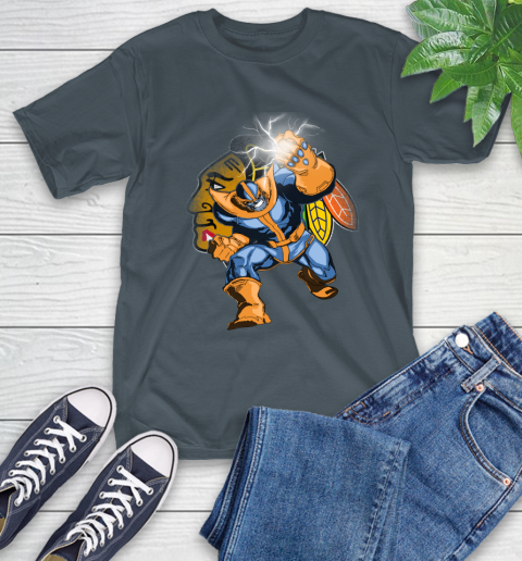 Chicago Blackhawks NHL Hockey Thanos Avengers Infinity War Marvel T-Shirt 10