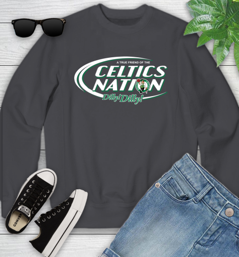 NBA A True Friend Of The Boston Celtics Dilly Dilly Basketball Sports Youth Sweatshirt 5