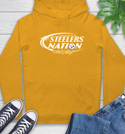 NFL A True Friend Of The Pittsburgh Steelers Dilly Dilly Football Sports Hoodie 2