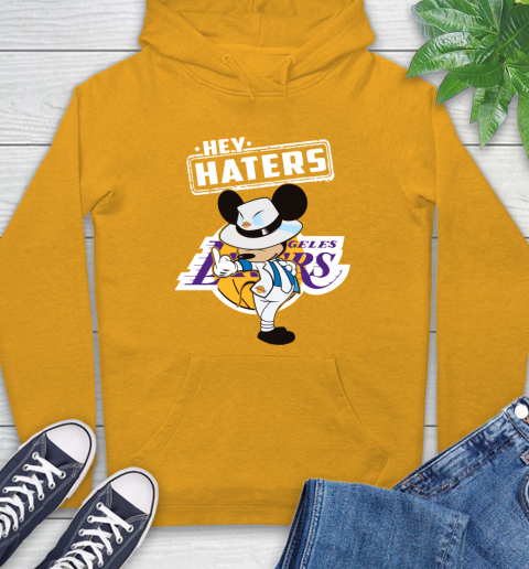NBA Hey Haters Mickey Basketball Sports Los Angeles Lakers Hoodie 2