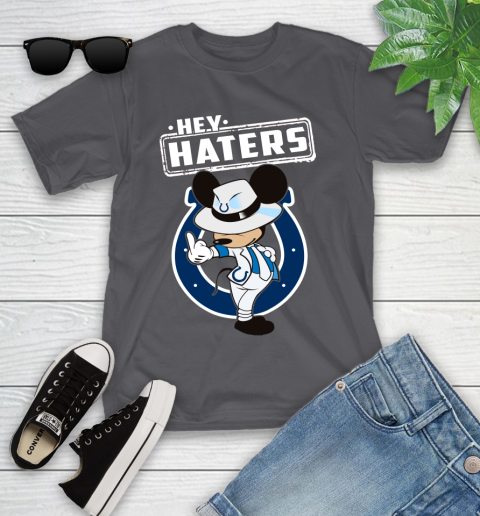 NFL Hey Haters Mickey Football Sports Indianapolis Colts Youth T-Shirt 6